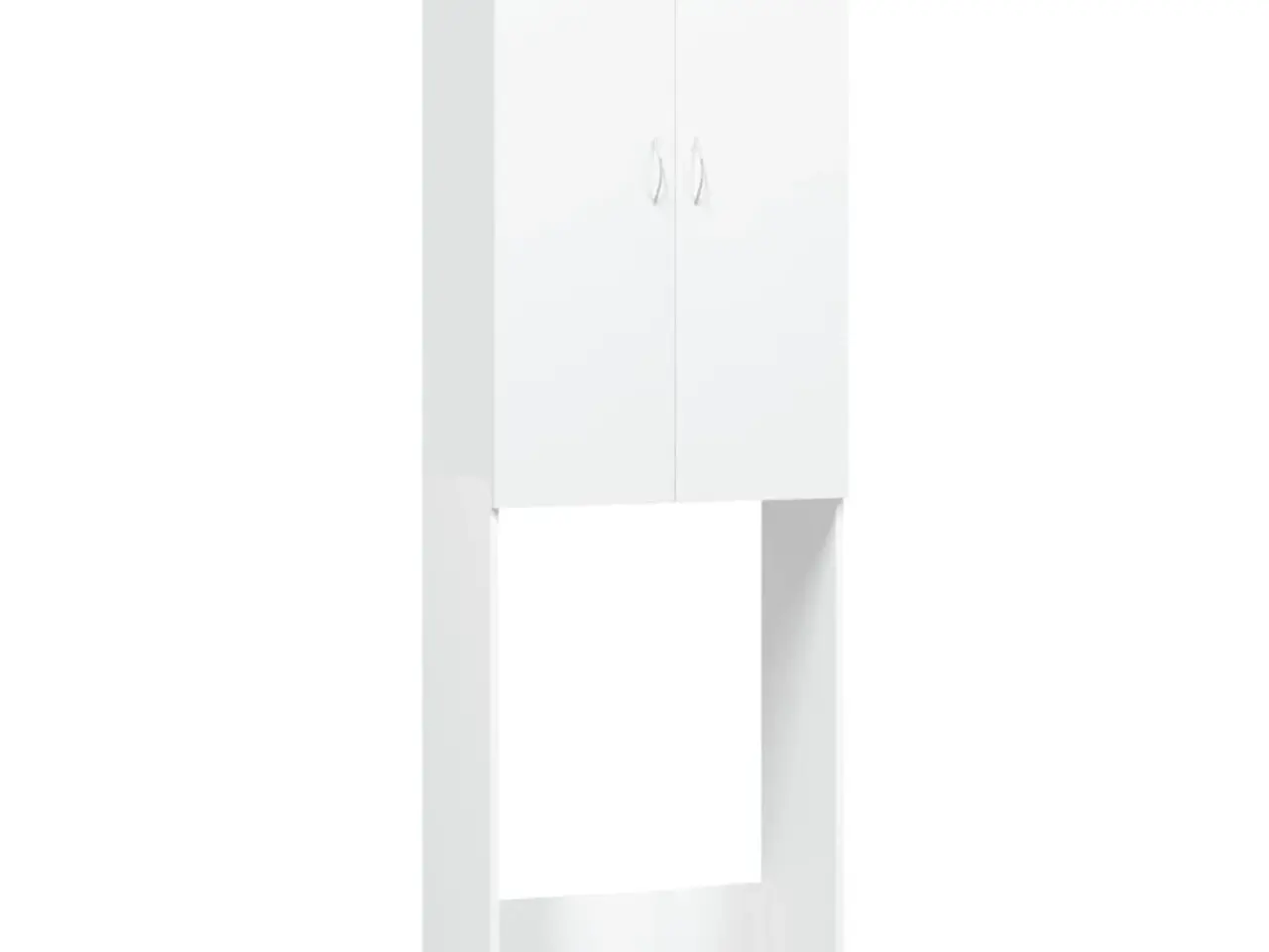 Billede 2 - Badeværelsesskab til vaskemaskine 64x25,5x190 cm hvid