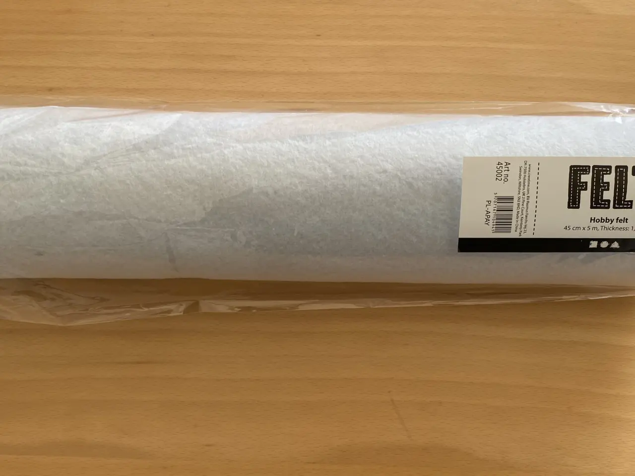Billede 1 - Hobbyfilt lyseblå