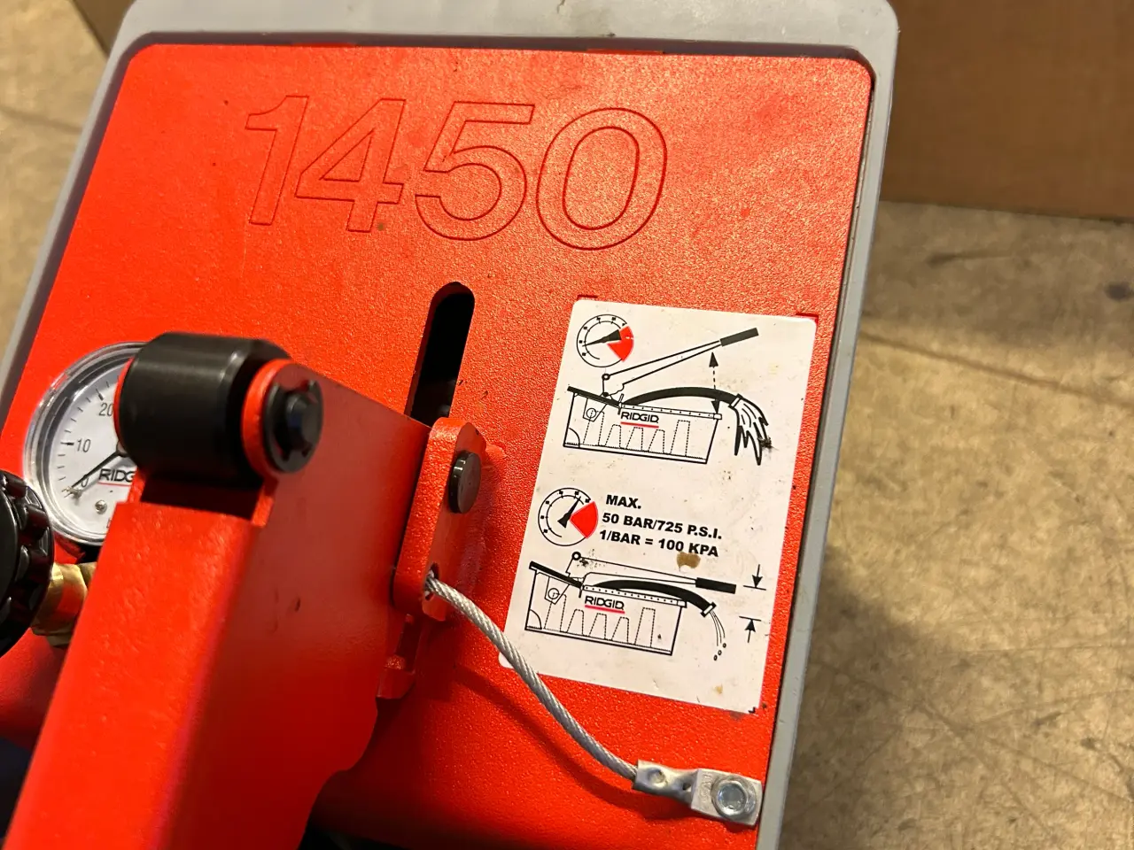 Billede 4 - Ridgid Trykprøvepumpe 1450 50bar