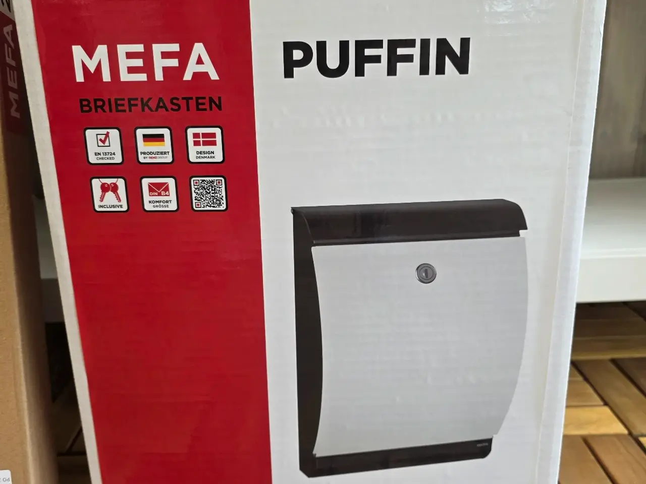 Billede 2 - Mefa Puffin postkasse + stander mm.