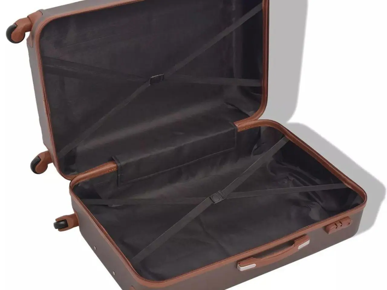 Billede 4 - Hardcase trolleysæt i ABS - 4 dele, kaffefarvet