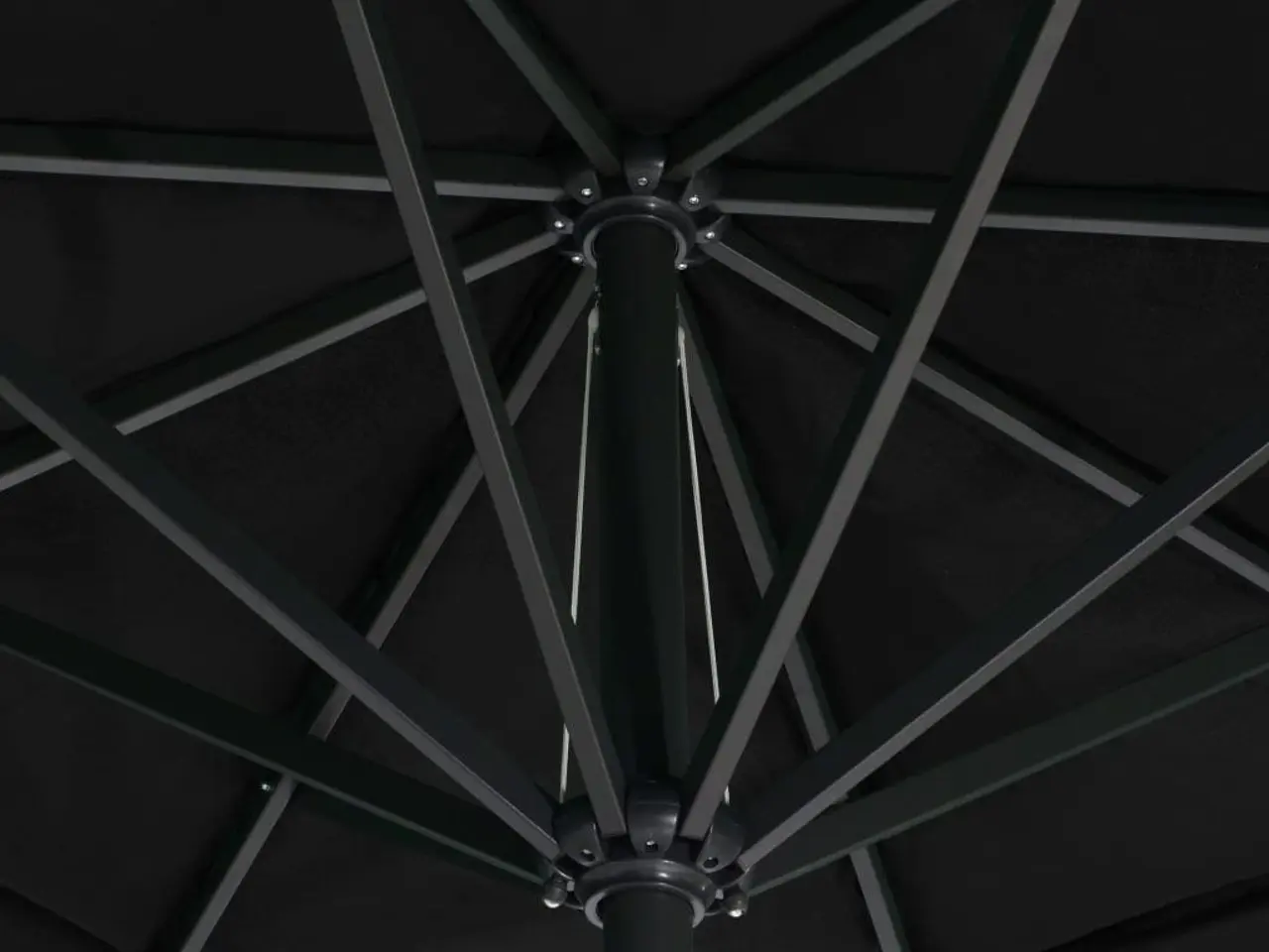 Billede 2 - Haveparasol med aluminiumstang 500 cm sort