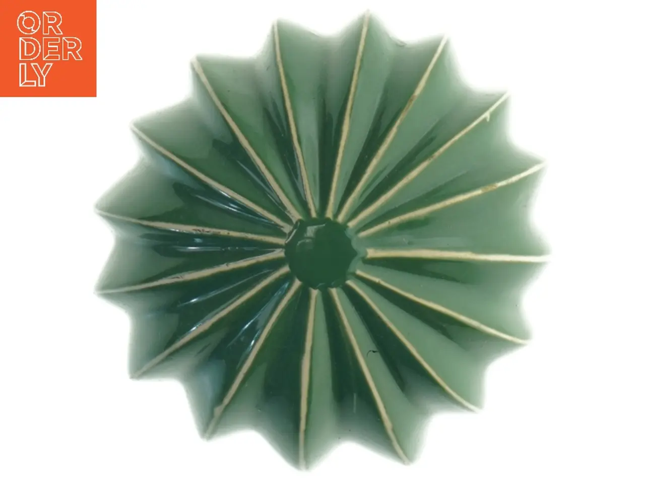 Billede 4 - Grøn keramik kugle (str. 9x10 cm)
