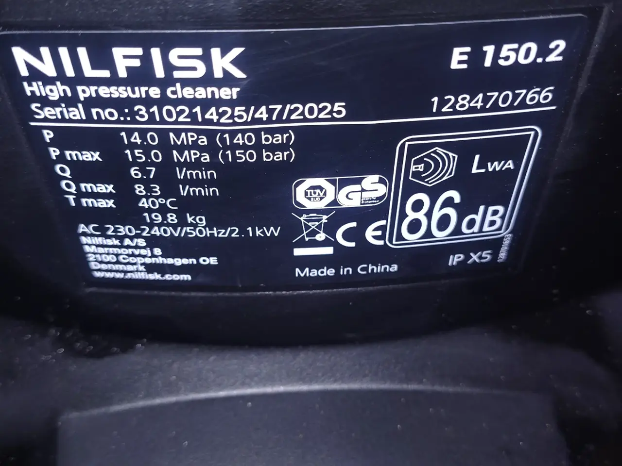 Billede 8 - Nilfisk E 150.2 højtryksrenser – UDLEJES