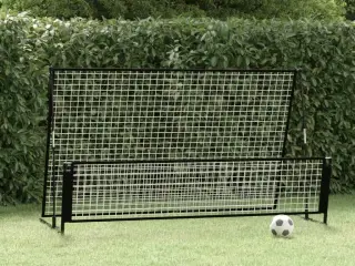 2-i-1 fodbold-rebounder 202x104x120 cm stål