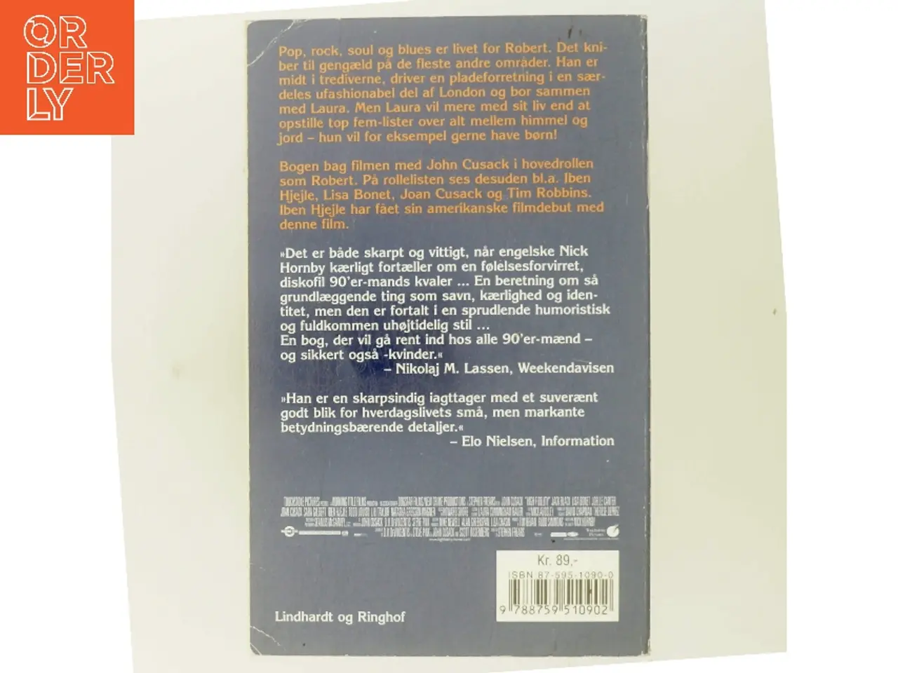 Billede 3 - High fidelity af Nick Hornby (Bog)
