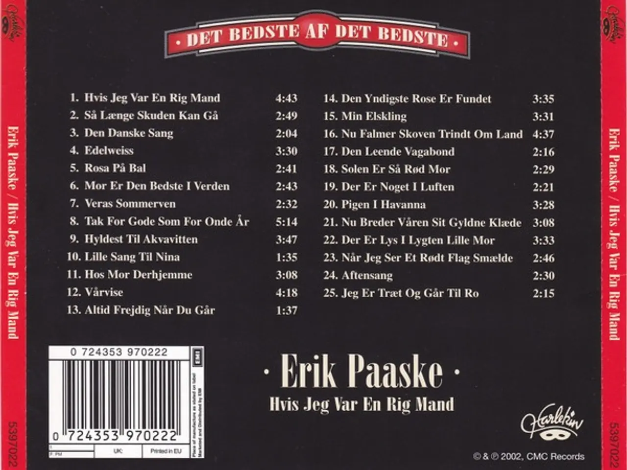 Billede 2 - Erik Paaske – Hvis Jeg Var En Rig Mand – CD