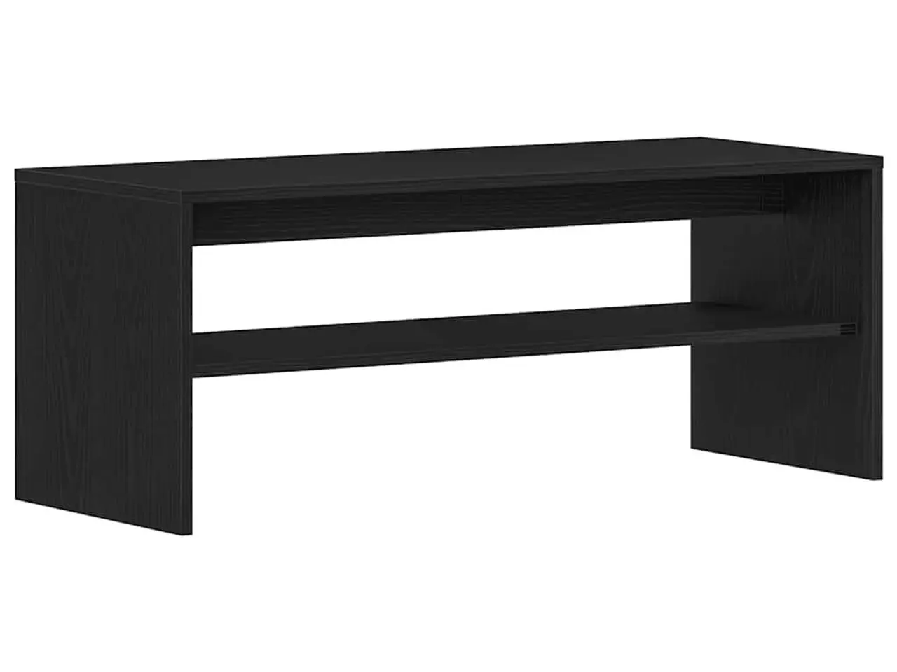 Billede 7 - Tv-bord 100x40x40 cm konstrueret træ sort egetræsfarve