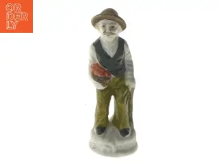 Porcelænsfigur af mand (str. 12 cm)