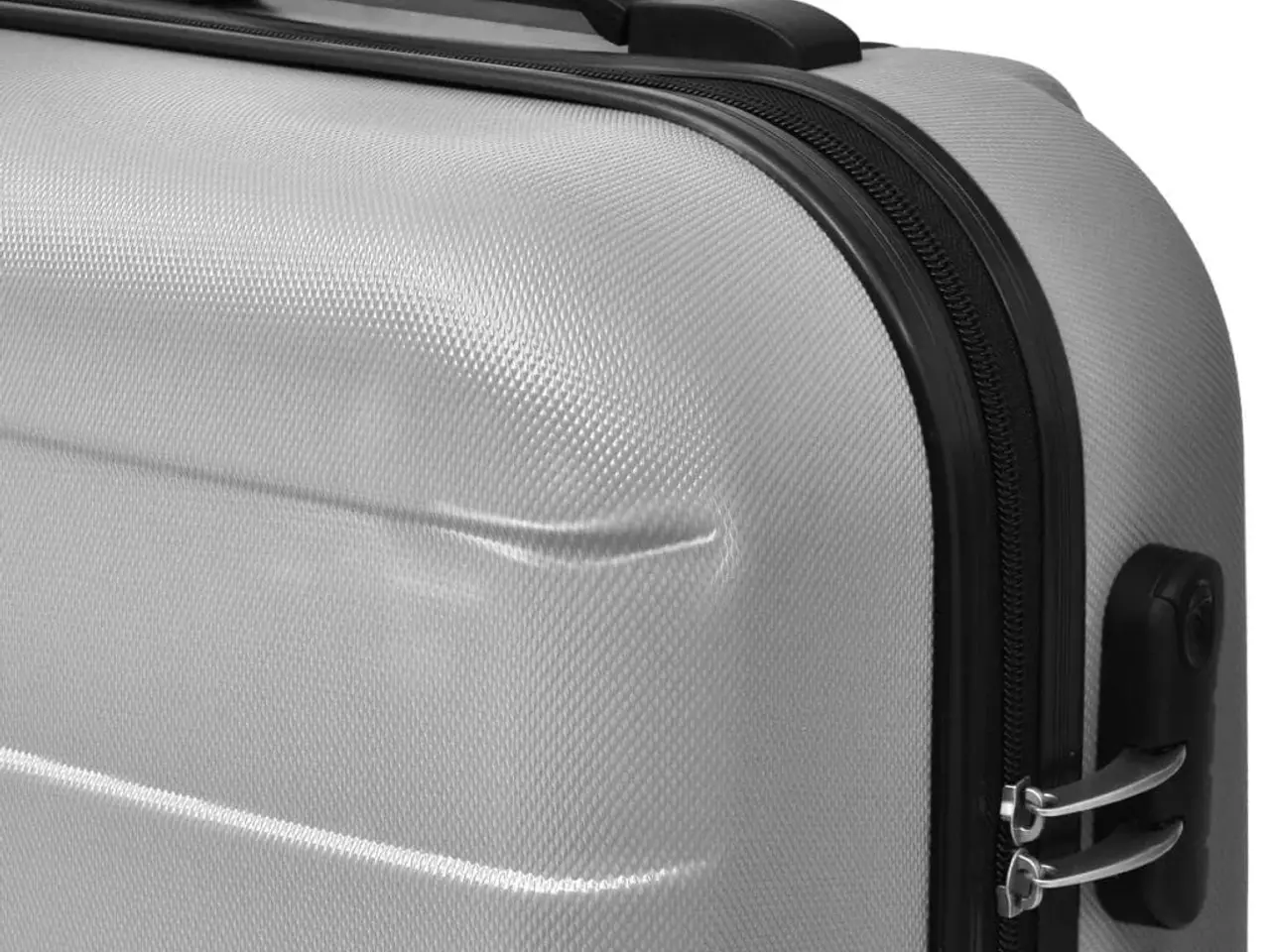 Billede 4 - Hardcase trolleysæt i ABS 45,5/55/66 cm - sølvfarvet
