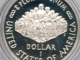Sølv Dollar 1987 Som ny i plastic