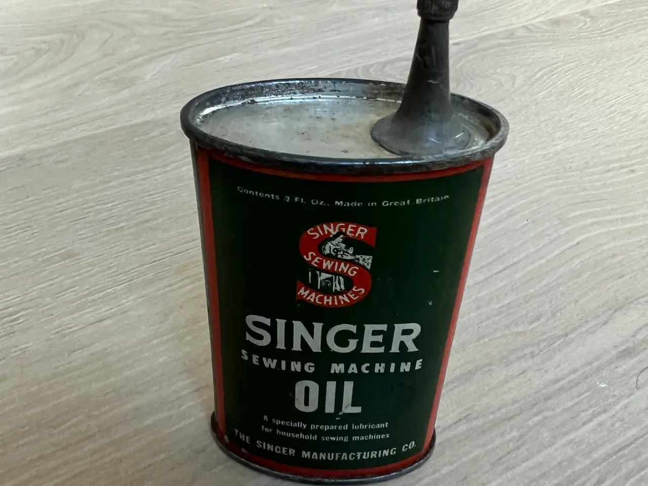 Billede 2 - Singer oliedåse i blik