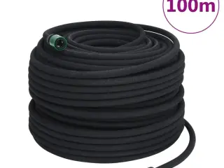Siveslange 0,6" 100 m gummi sort