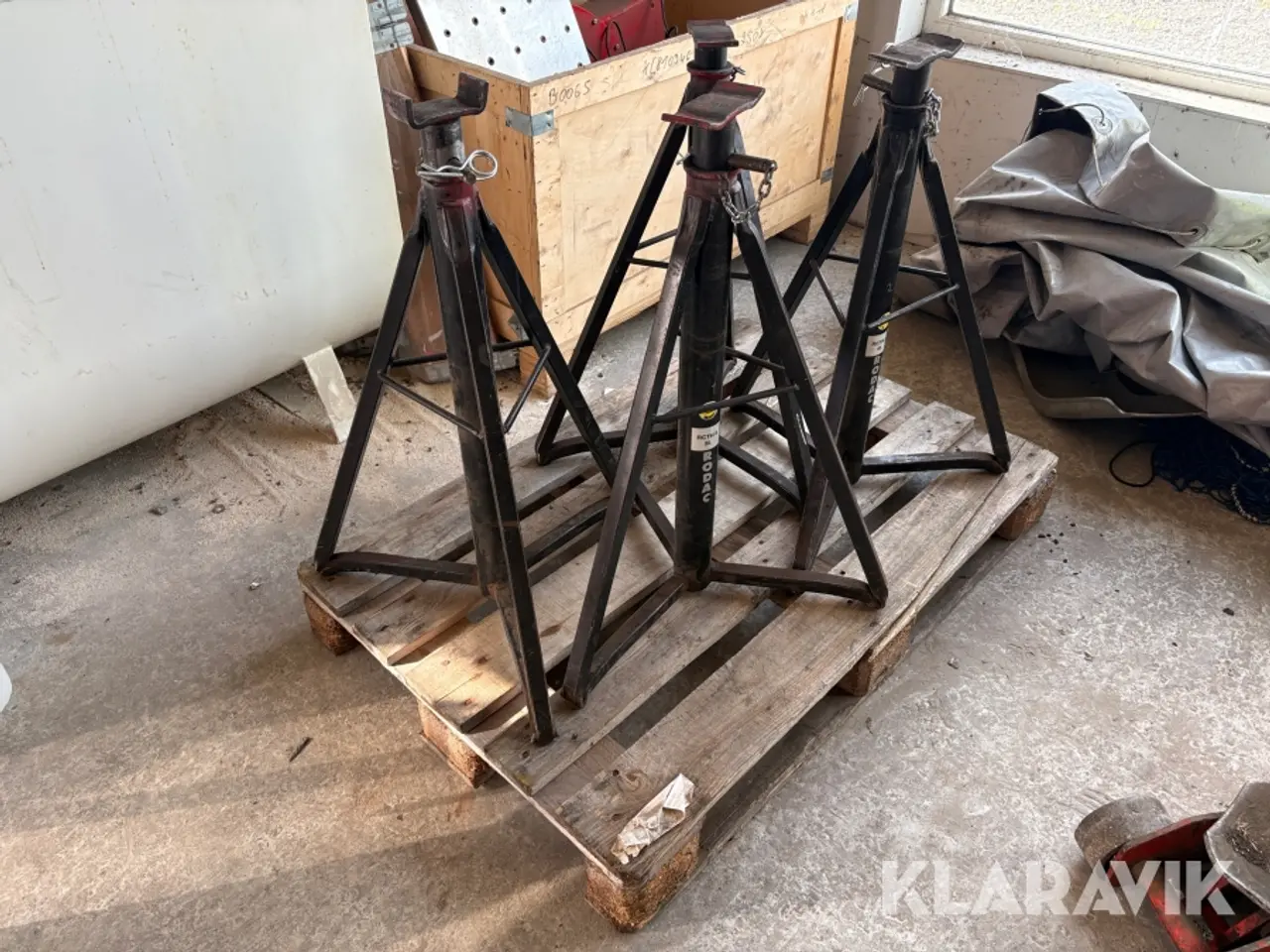 Billede 1 - Højdejusterbare donkraftebukke Rodac - 4 styk (5 tons)