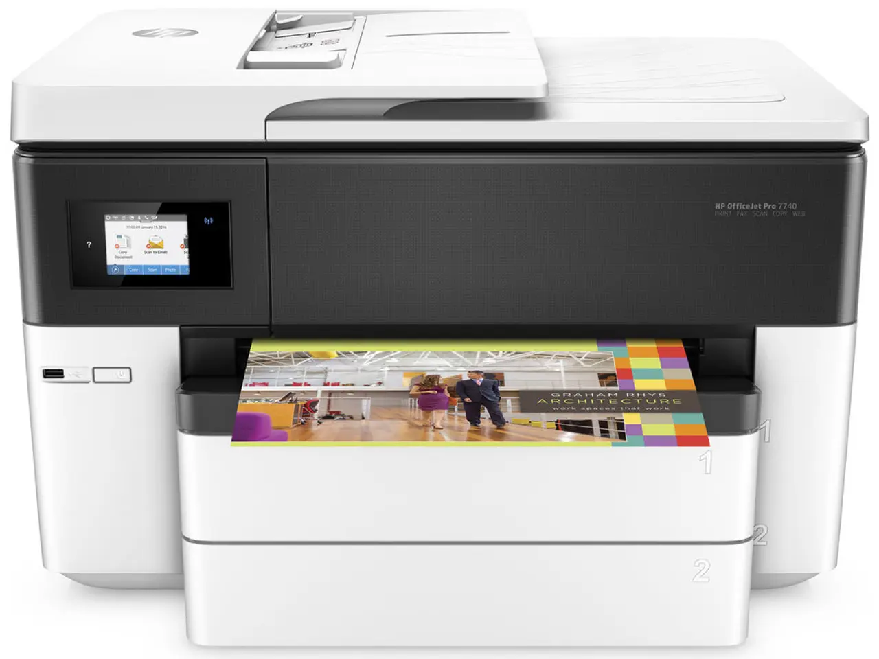 Billede 1 - HP OfficeJet Pro 7740 A3-multifunktionsprinter