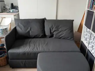 Ikea 2 pers. sovesofa + 1 pers. gæsteseng