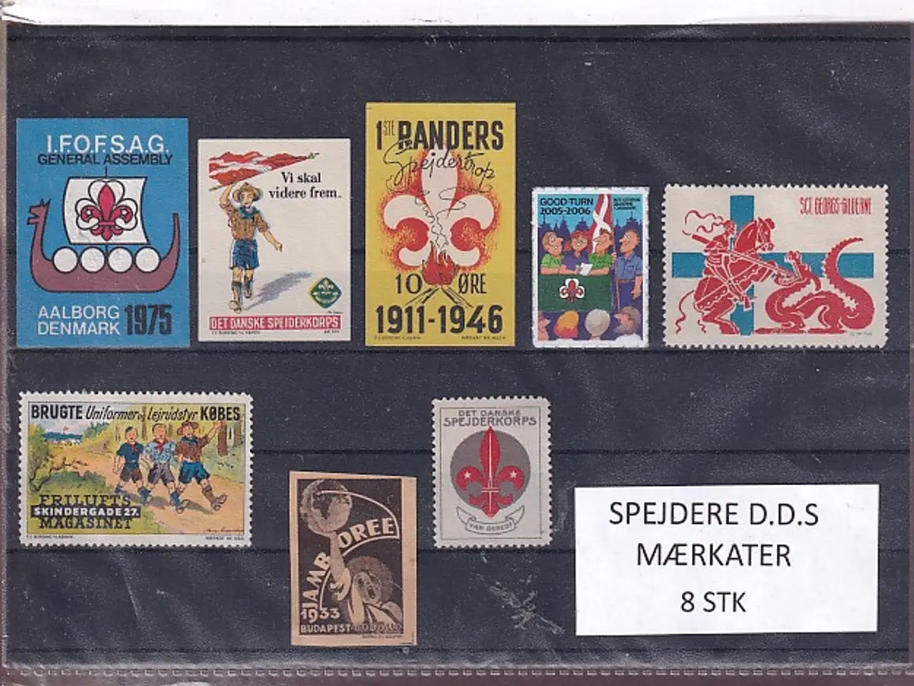 Billede 1 - Spejdere - Det Danske Spejderkorps - Mærkater - 8 Stk.
