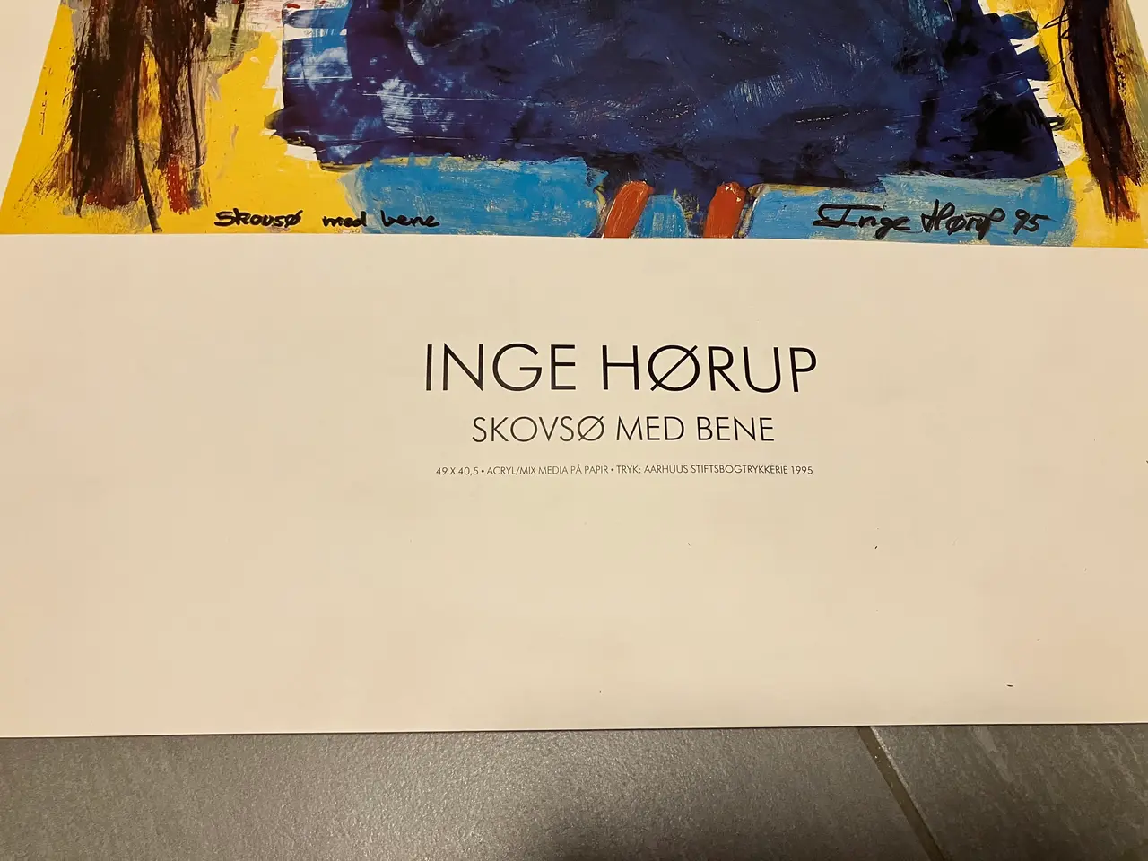 Billede 2 - Kunstplakat af Inge Hørup
