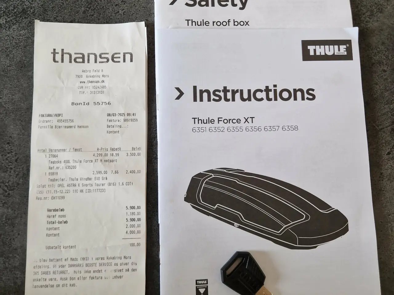 Billede 11 - Thule tagboks med tagbøjler