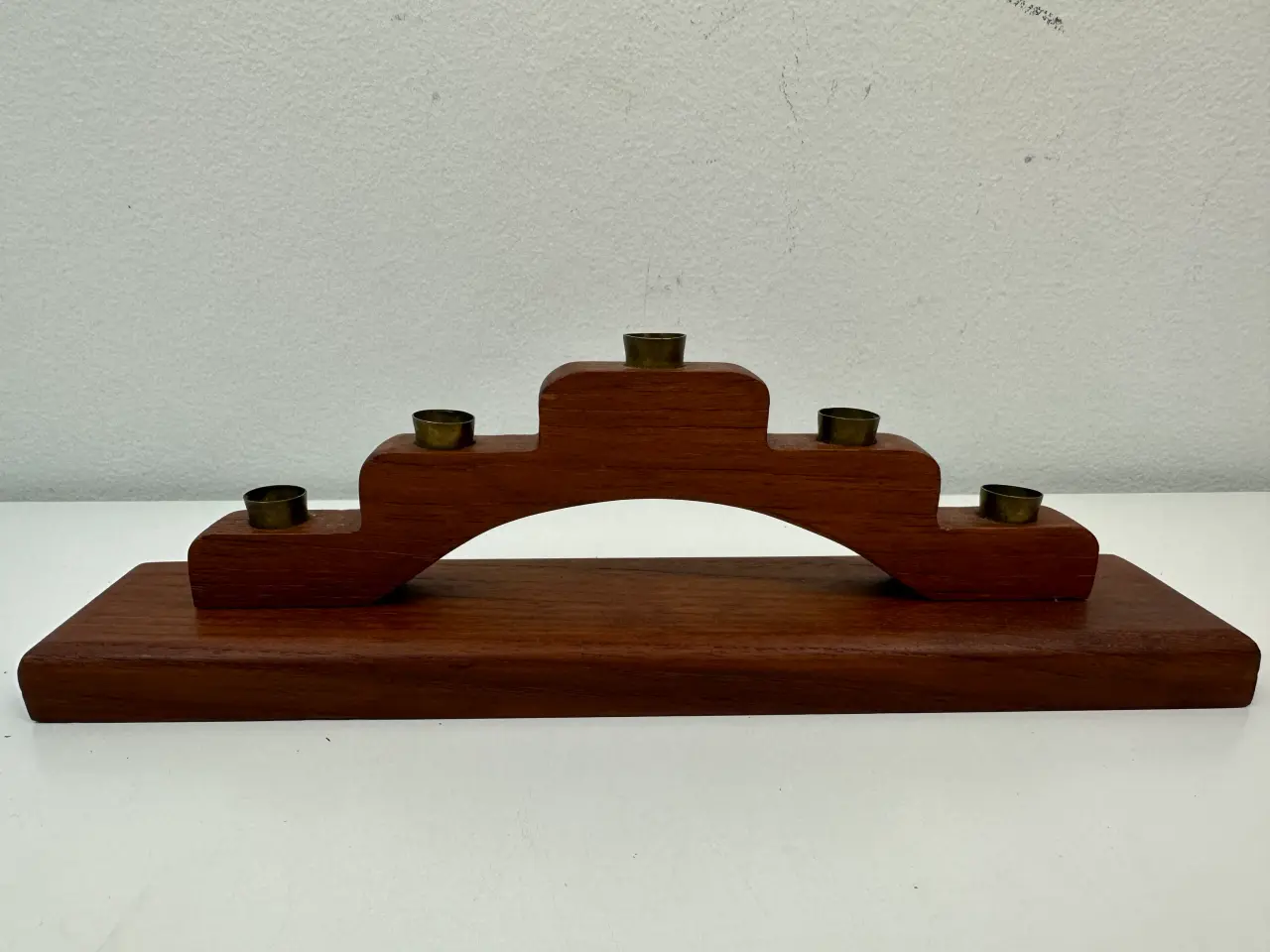 Billede 1 - Retro stage i teak og messing