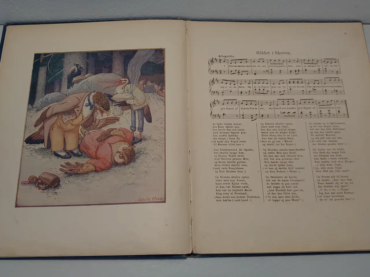 Billede 3 - Vore gamle Børnesange. ill. L. Moe, H.Collin, 1921