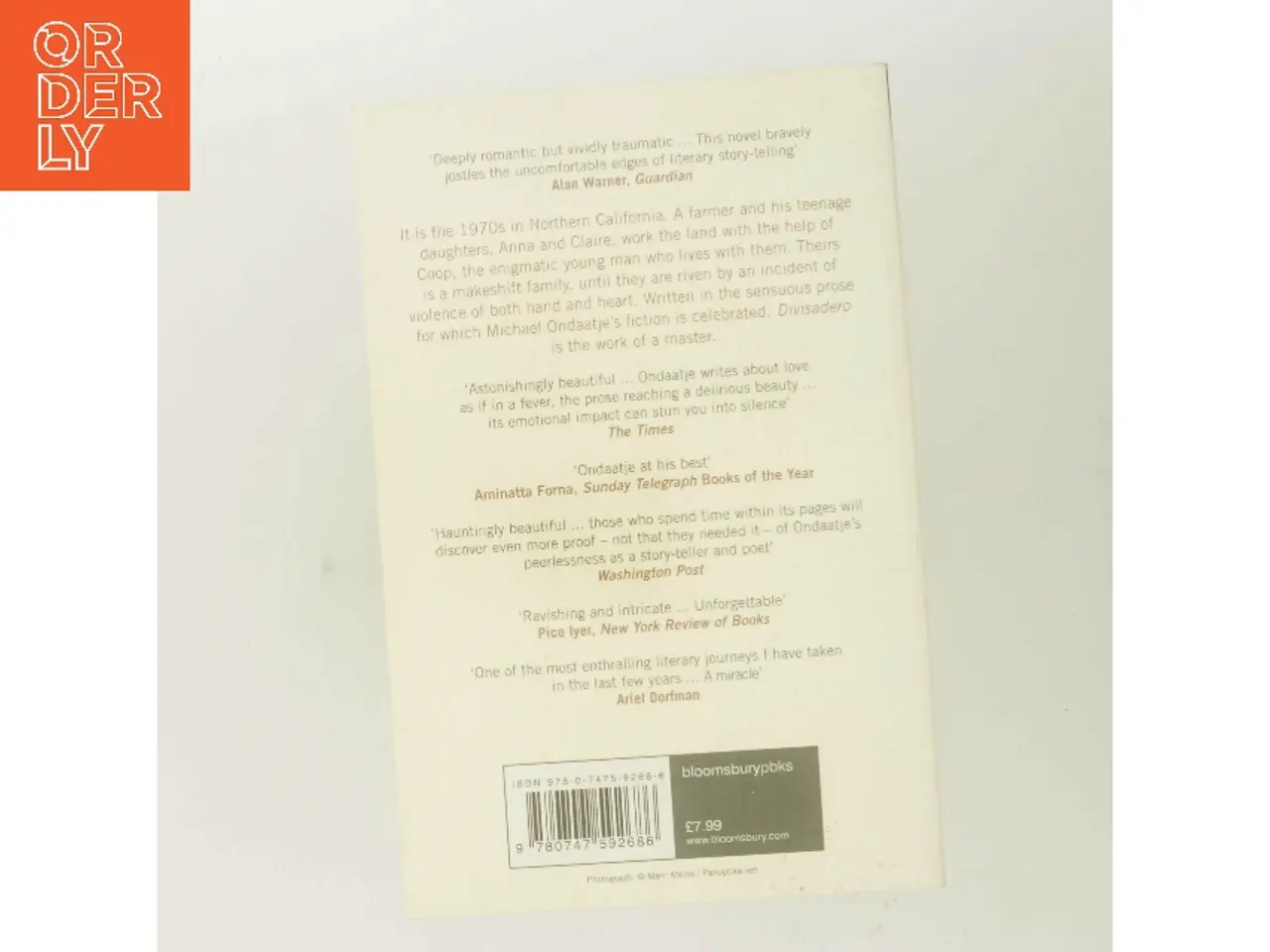 Billede 3 - Divisadero af Michael Ondaatje (Bog)