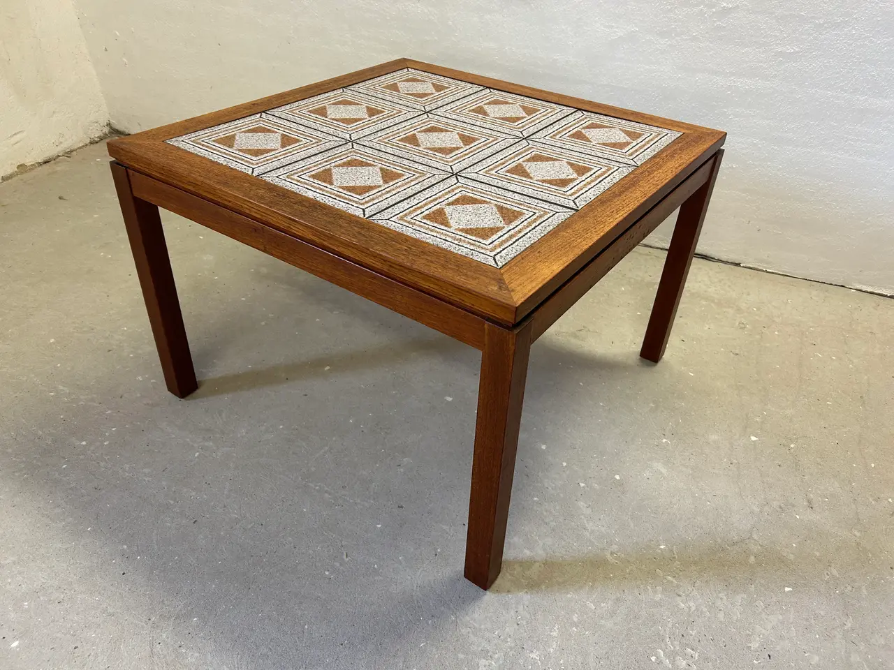 Billede 5 - Dansk vintage ege bord med keramiske fliser –