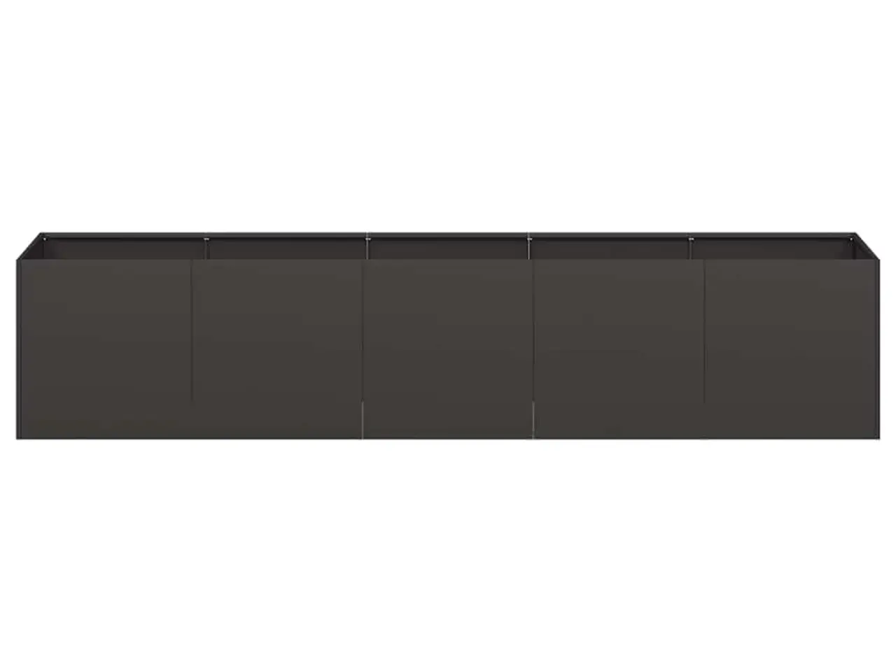 Billede 4 - Plantekasse sort 200x40x40 cm koldvalset stål