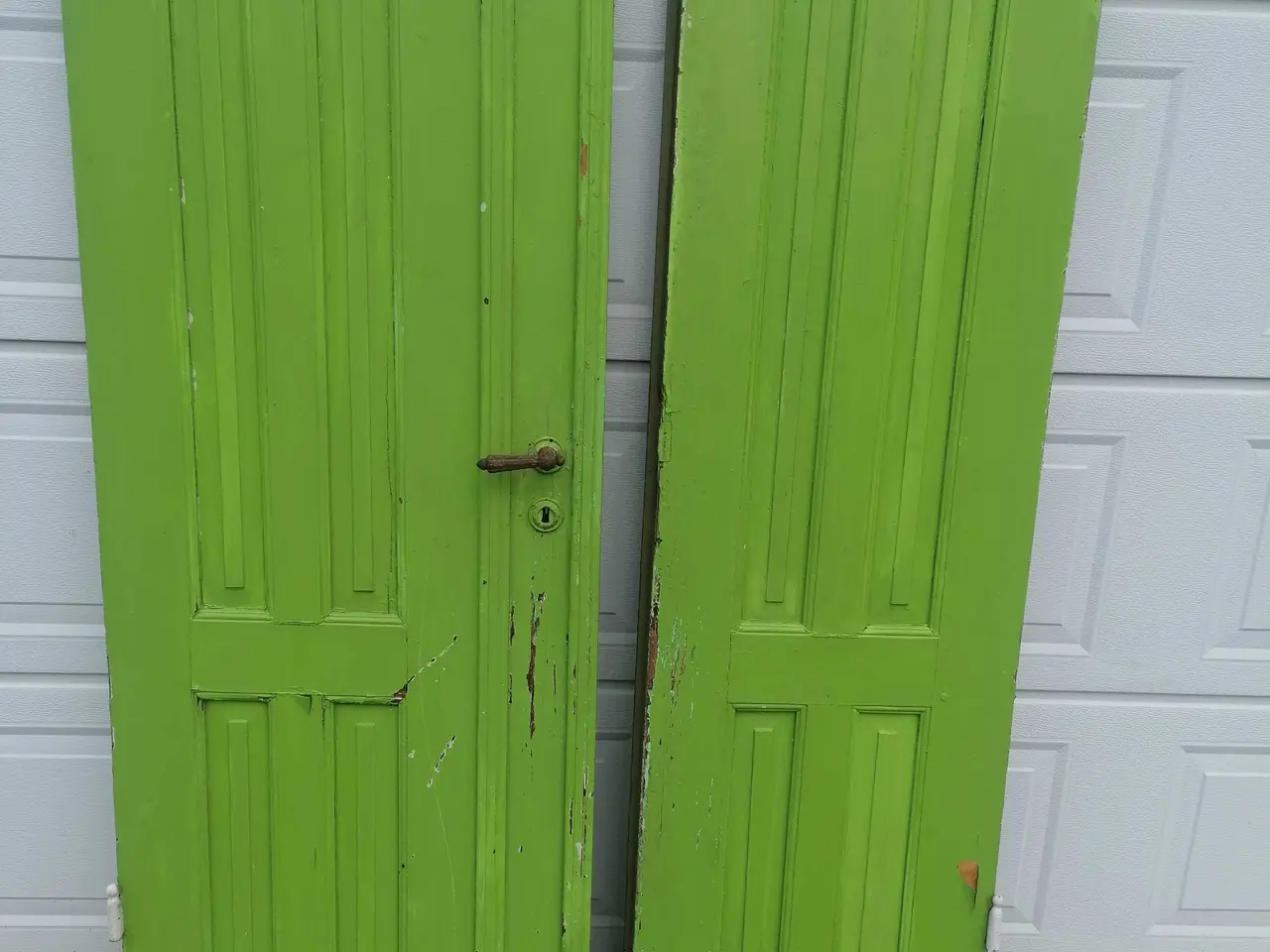 Billede 5 - Gammel Dobbeltdør UDEN Karm BxH 112x176 cm