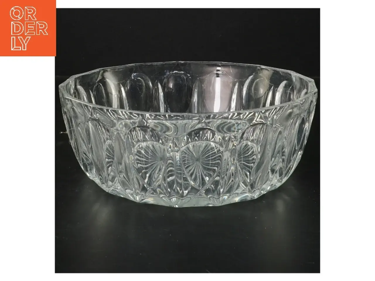 Billede 1 - Glas skål (str. Ø 21x8 cm)
