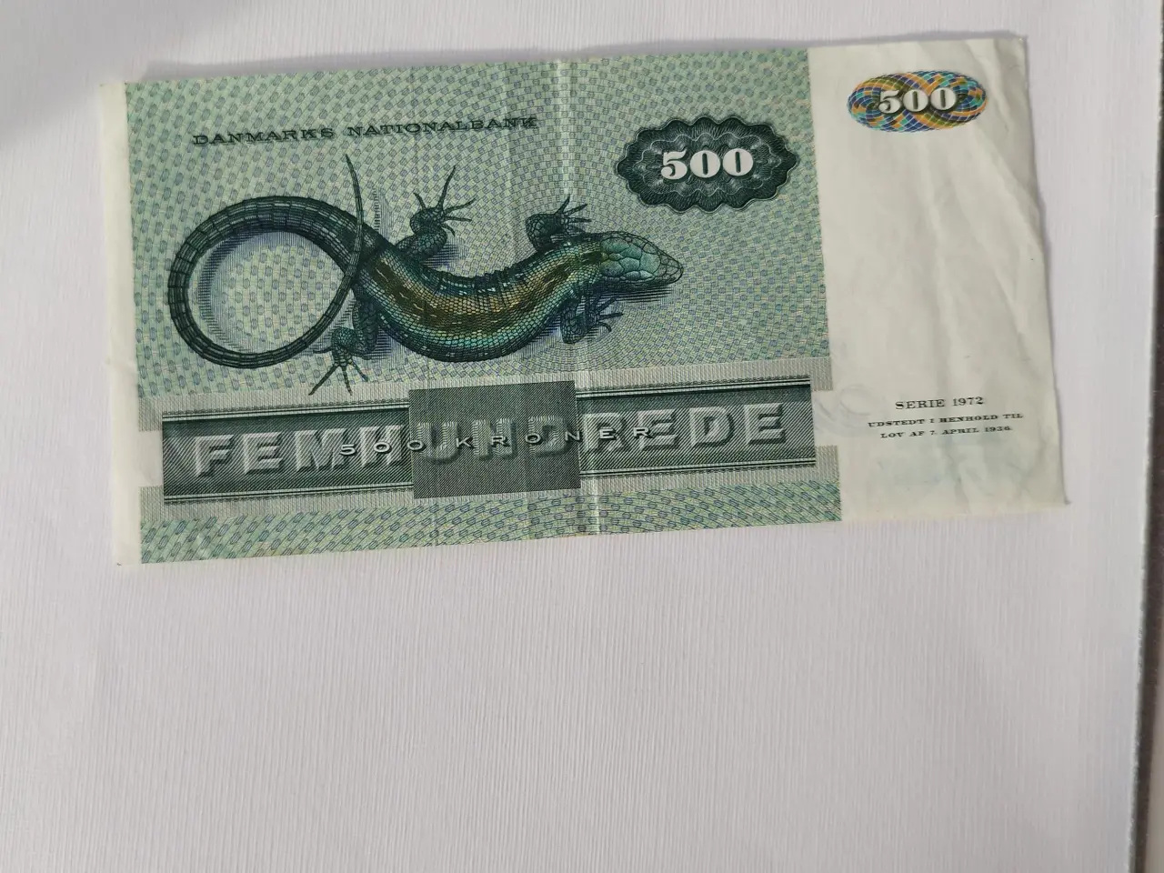 Billede 3 - Firben 500 kr - fra 1980 