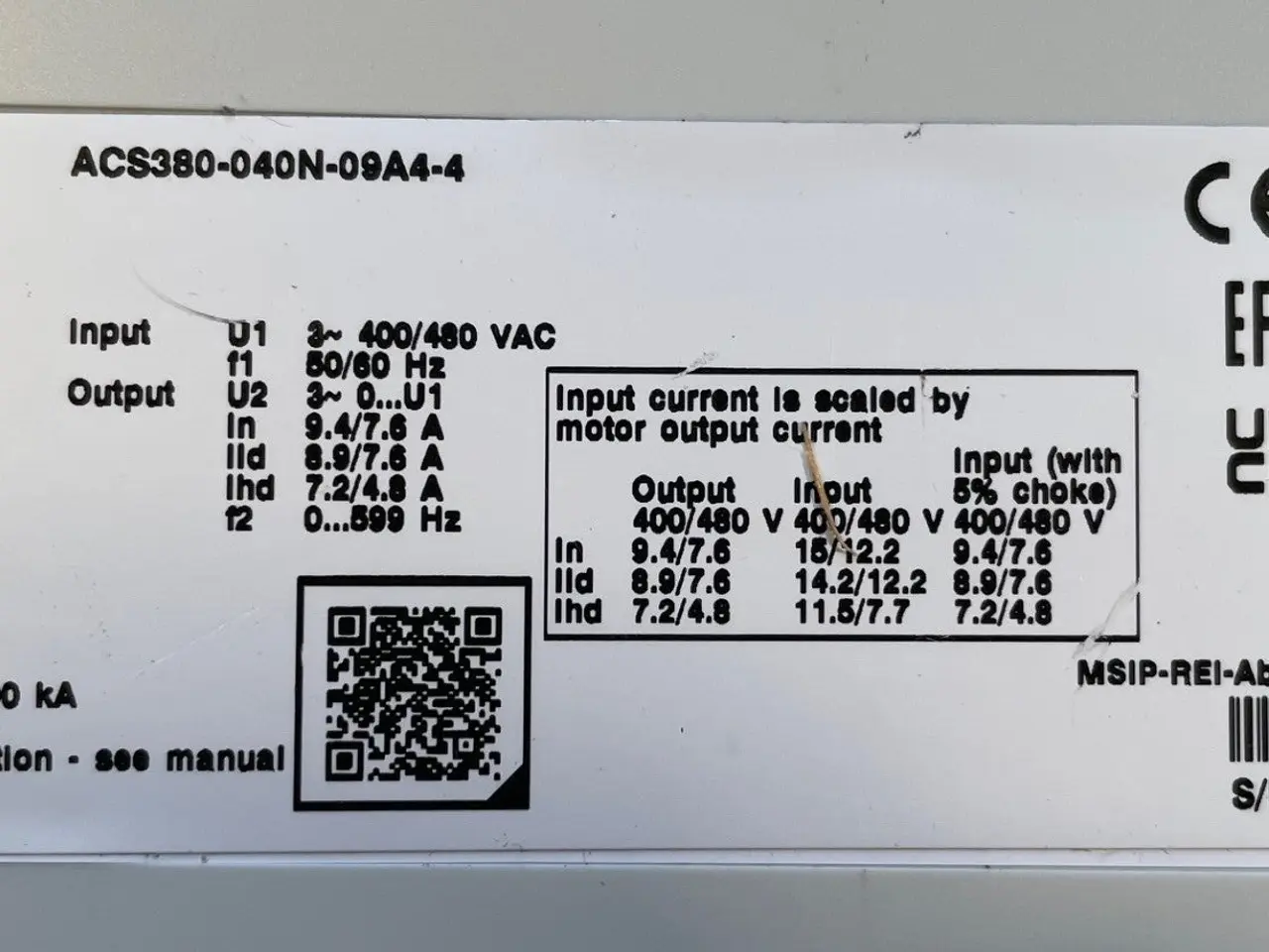 Billede 2 - ABB ACS380-040N-09A4-4 4kW 400/480V Machinery VFD