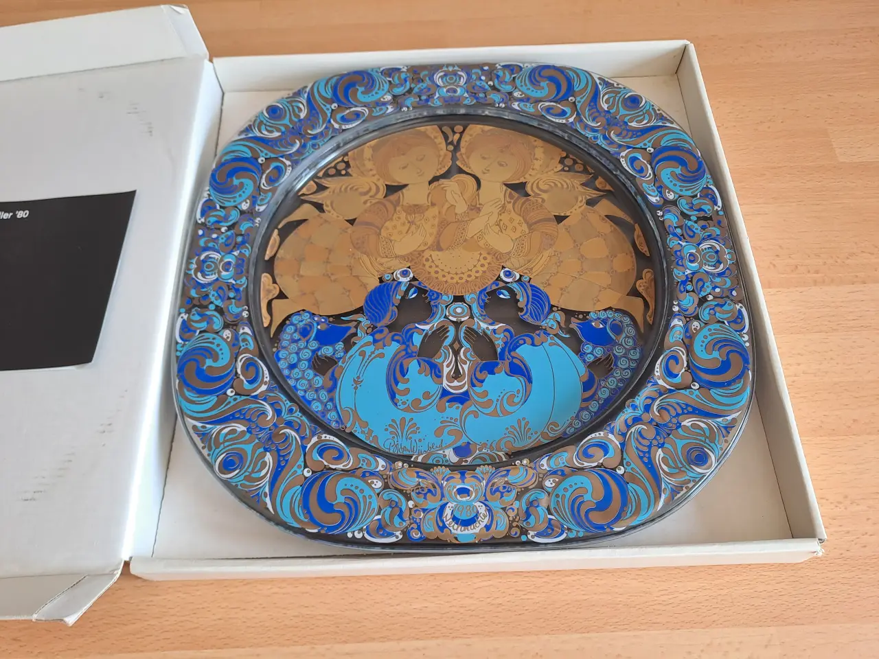Billede 3 - 4 stk. Bjørn Wiinblad krystal glas platter.