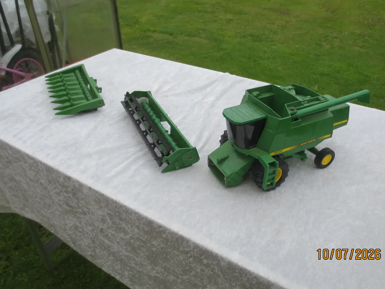 Billede 1 - 1 stk Modeltraktor / Mejetærsker John Deere 9500
