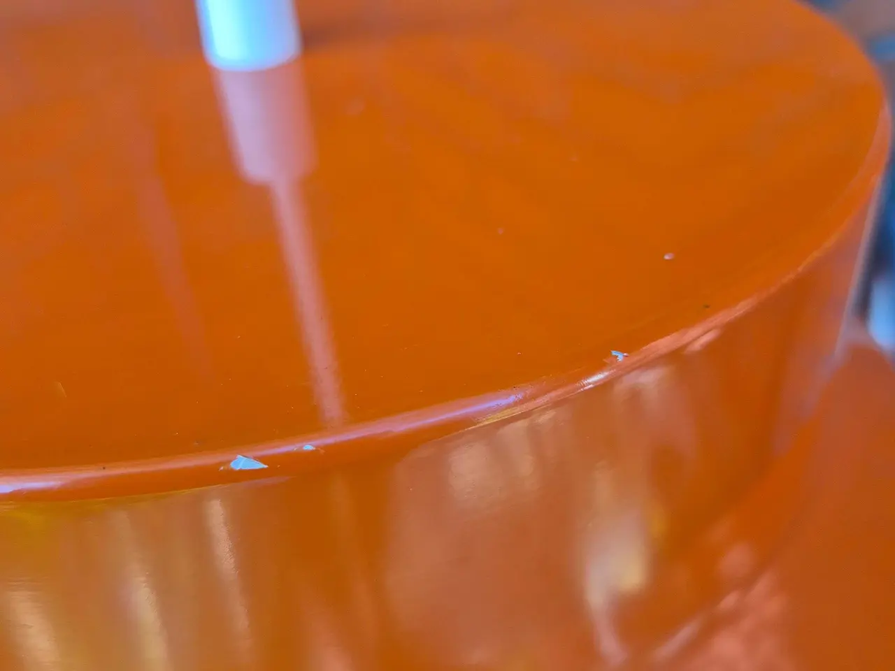 Billede 8 - Fin orange retropendel med flad top