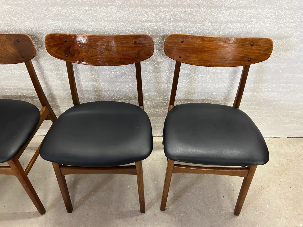 Billede 8 - 4 stk. Farstrup Model 210 spisebordsstole i teak