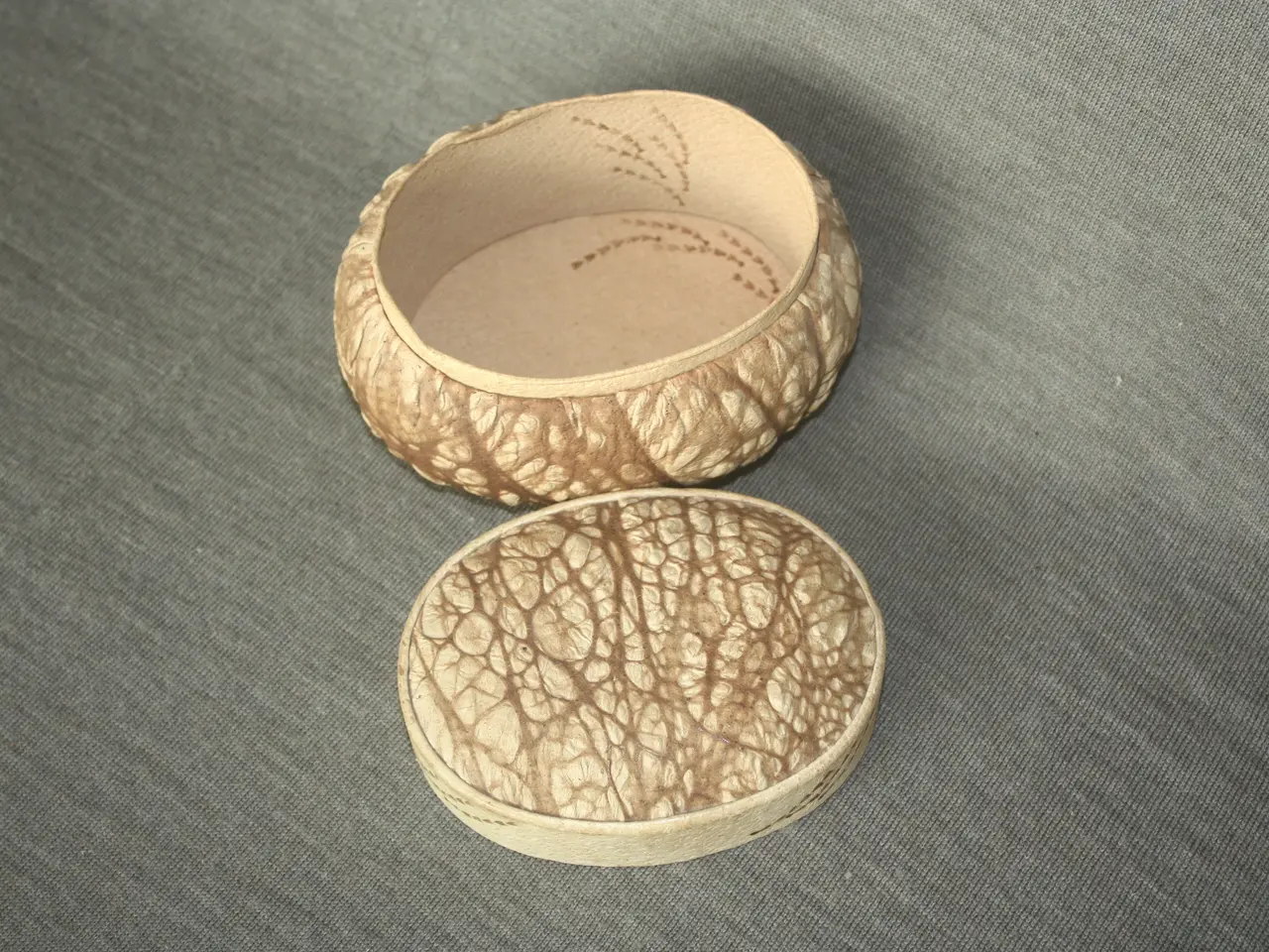 Billede 2 - Leather smykkeskrin  12 cm x 10 cm x 7,5 cm