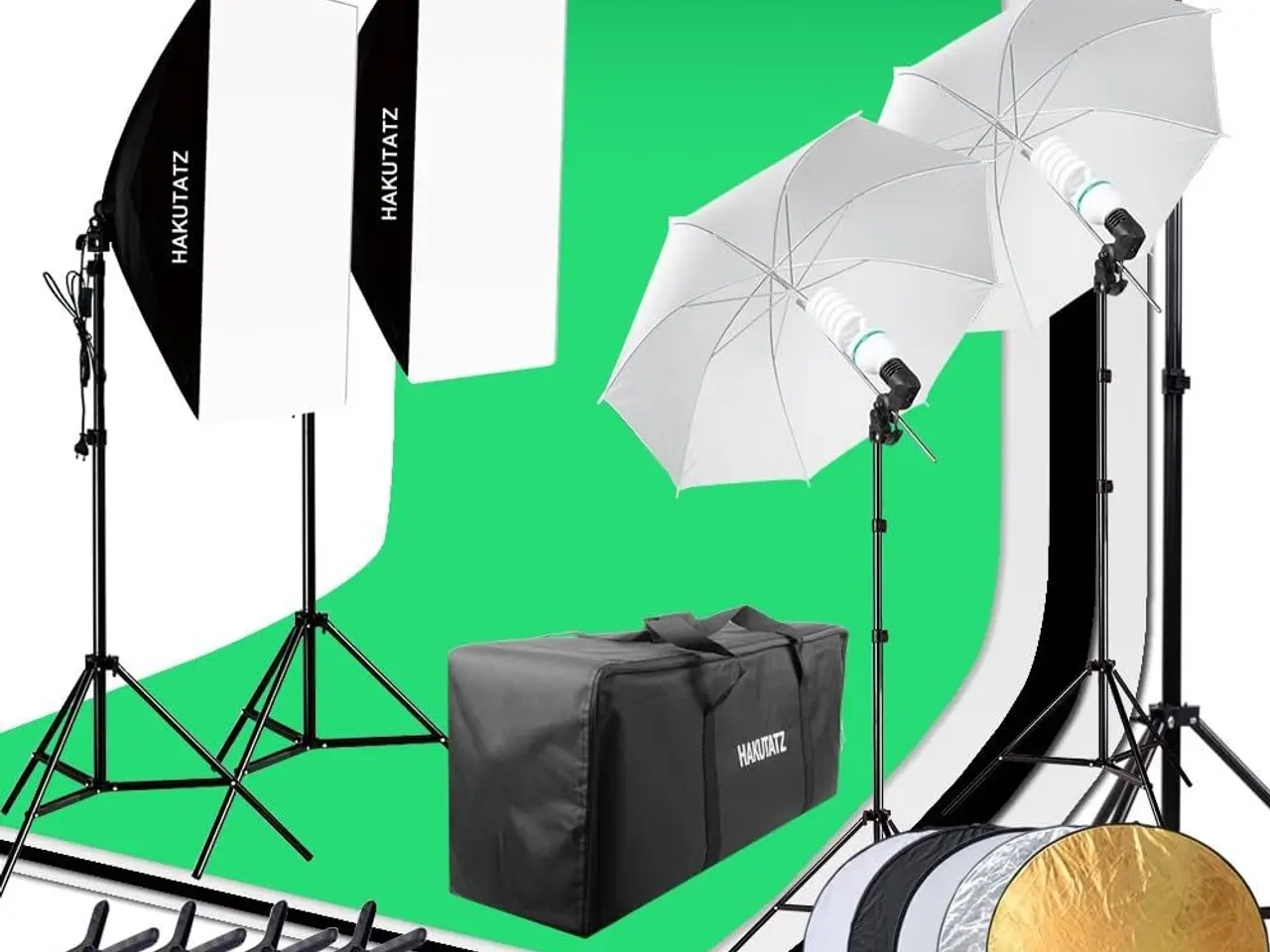Billede 1 - Komplet fotostudie-sæt fra HAKUTATZ – softbokse