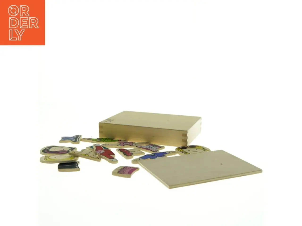 Billede 4 - Træpuslespil påklædningsdukke (str. 20 x 14 cm)