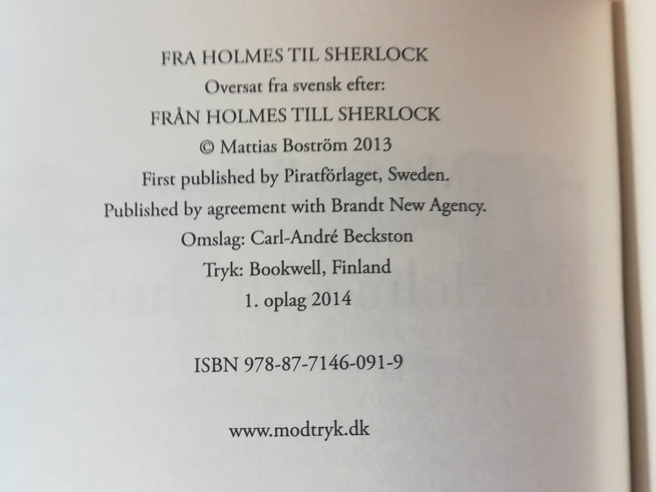 Billede 2 - Fra Holmes til Sherlock, af Mattias Boström