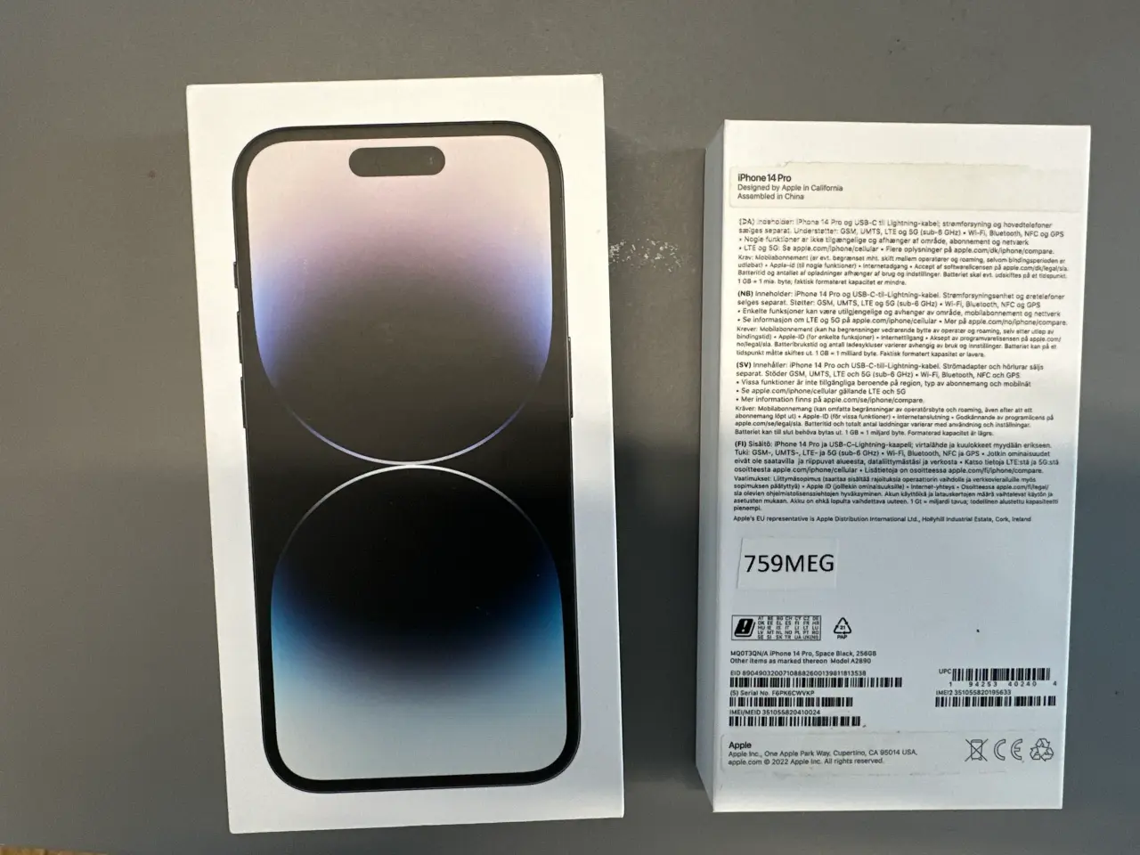 Billede 2 - iPhone 14 Pro 256GB space black – 90% batteri 