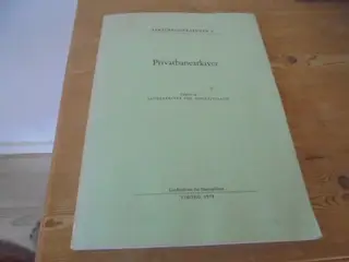 Privatbanearkiver – udgivelse fra 1978