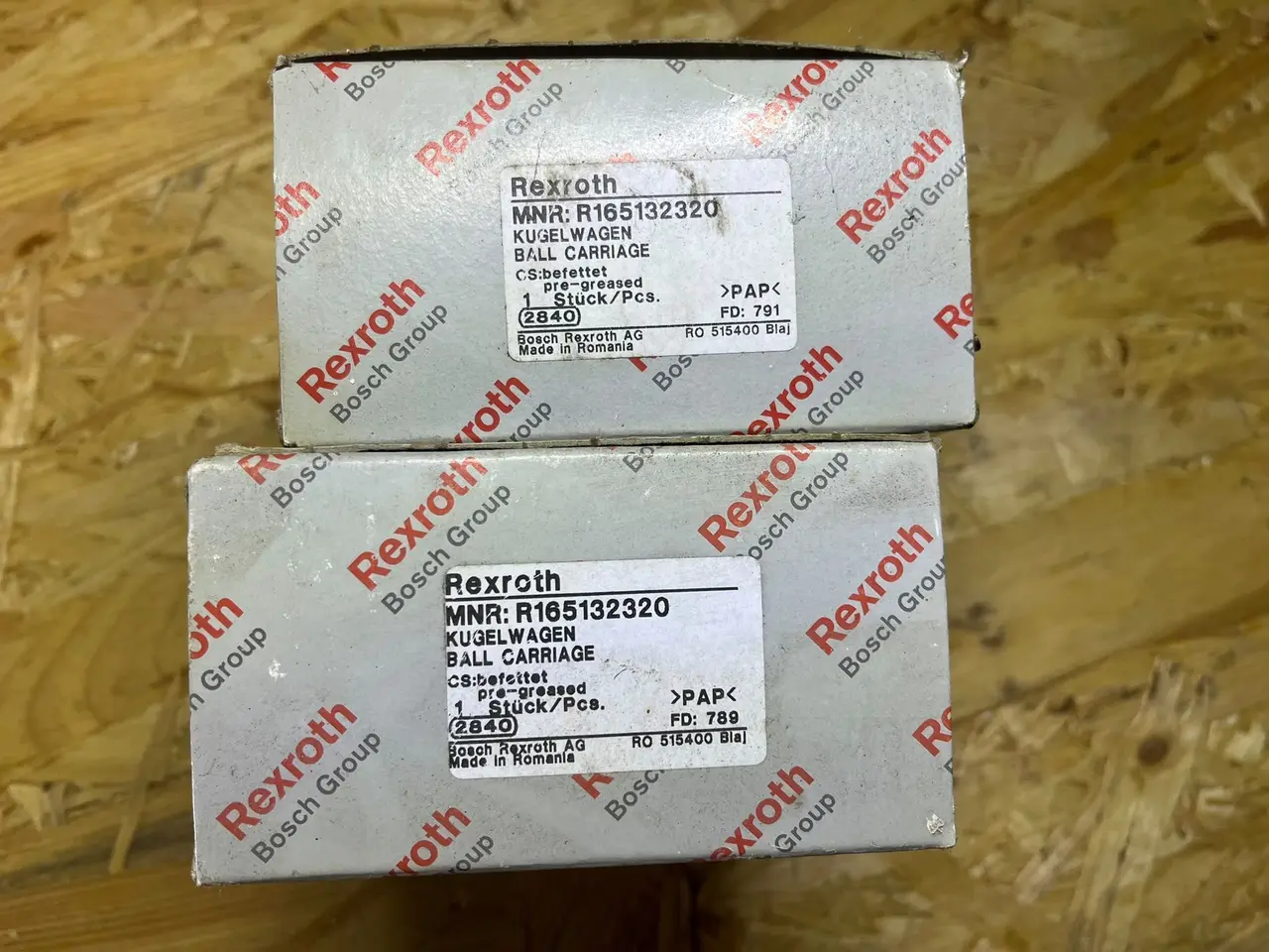 Billede 1 - Bosch Rexroth R165132320 føringsvogne – 2 stk.