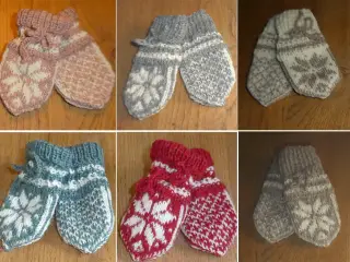 Håndstrikkede babyluffer