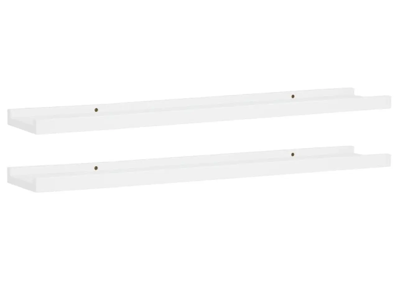 Billede 2 - Gallerihylder 2 stk. 80×9×3 cm - MDF, hvid
