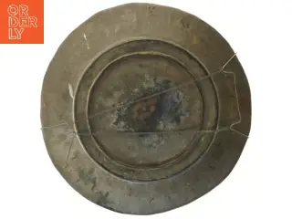Antik kobber skål (str. Ø 34 cm)