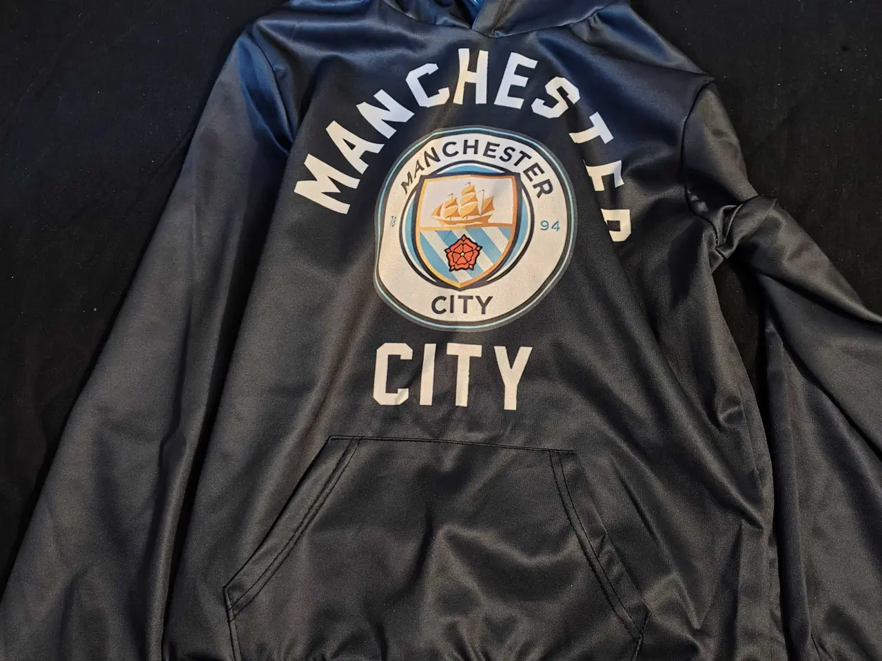 Billede 1 - str.150 Man City logo trøje