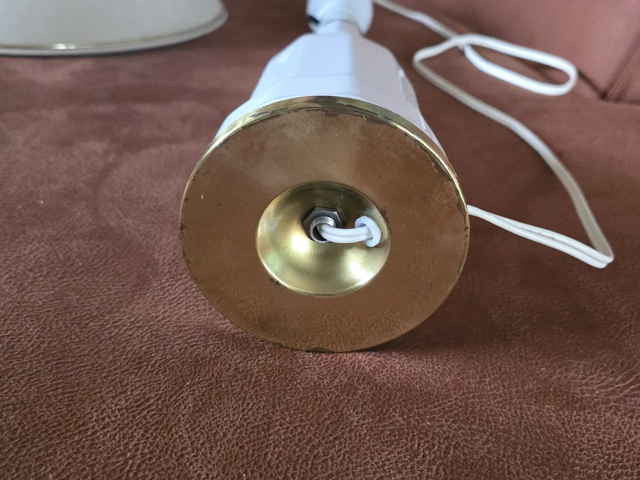 Billede 4 - Smuk klassisk Heiberg bordlampe – Flot messingbund