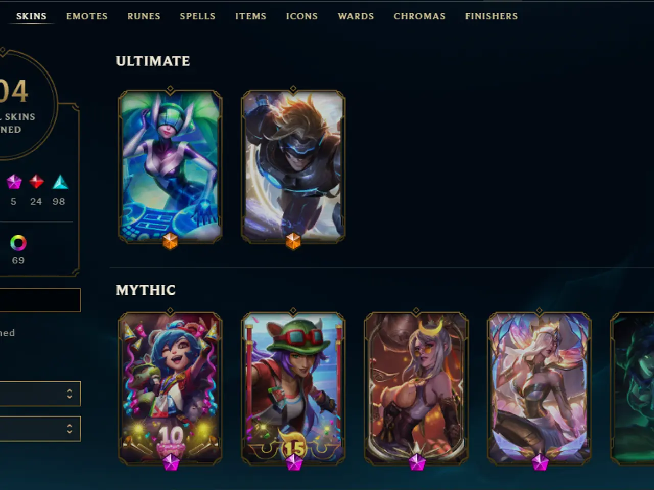 Billede 1 - EUW LoL - 304 skins - 2 Ultimate - Alle champs