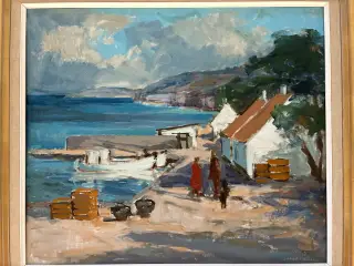 Oliemaleri af Svend Nielsem